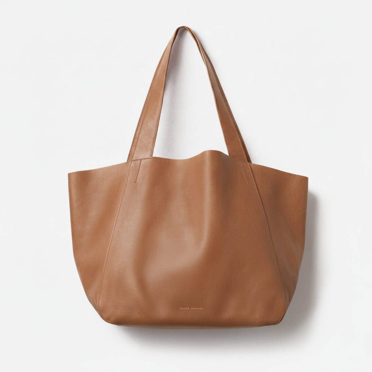 Black tote bag on a white background  - Black